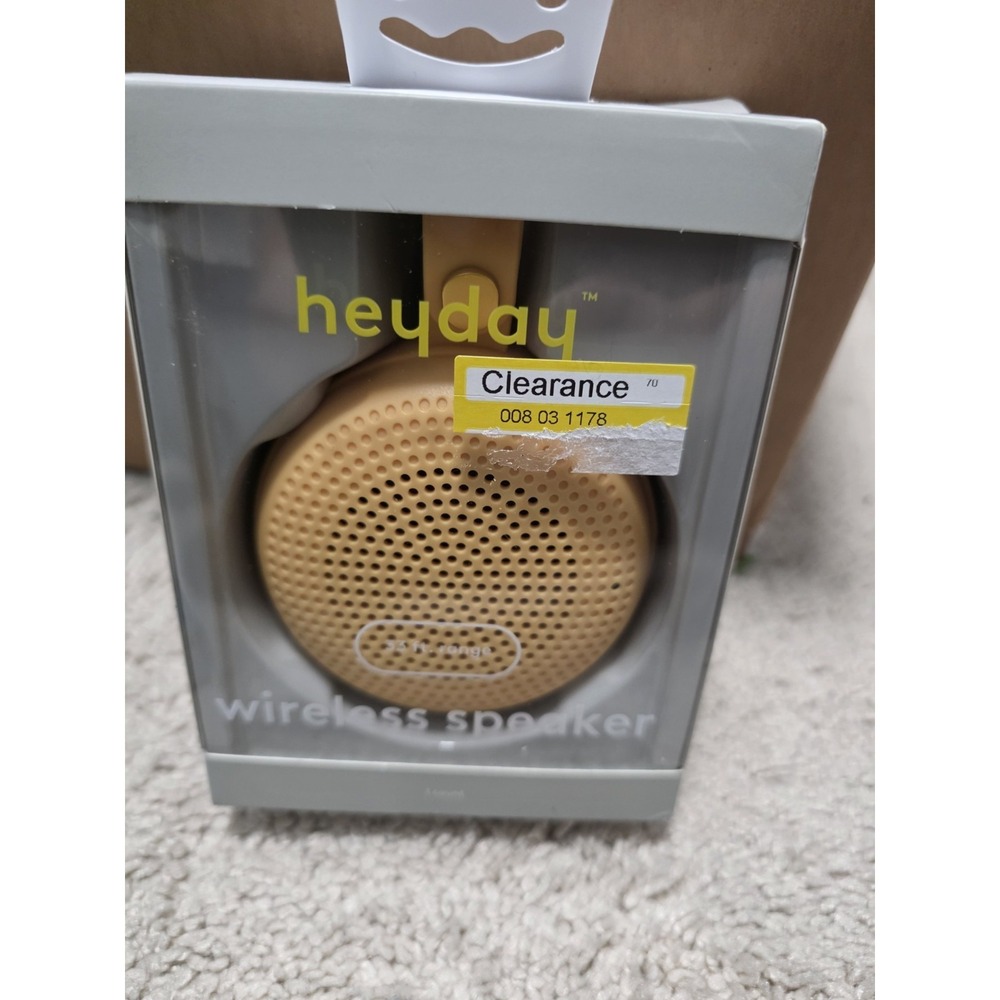 heyday Round Portable Bluetooth Speaker with Loop ‎ New